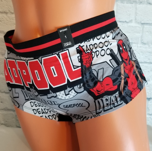 Torrid Deadpool Marvel Comic Book Boyshort Panties - Picture 6 of 14